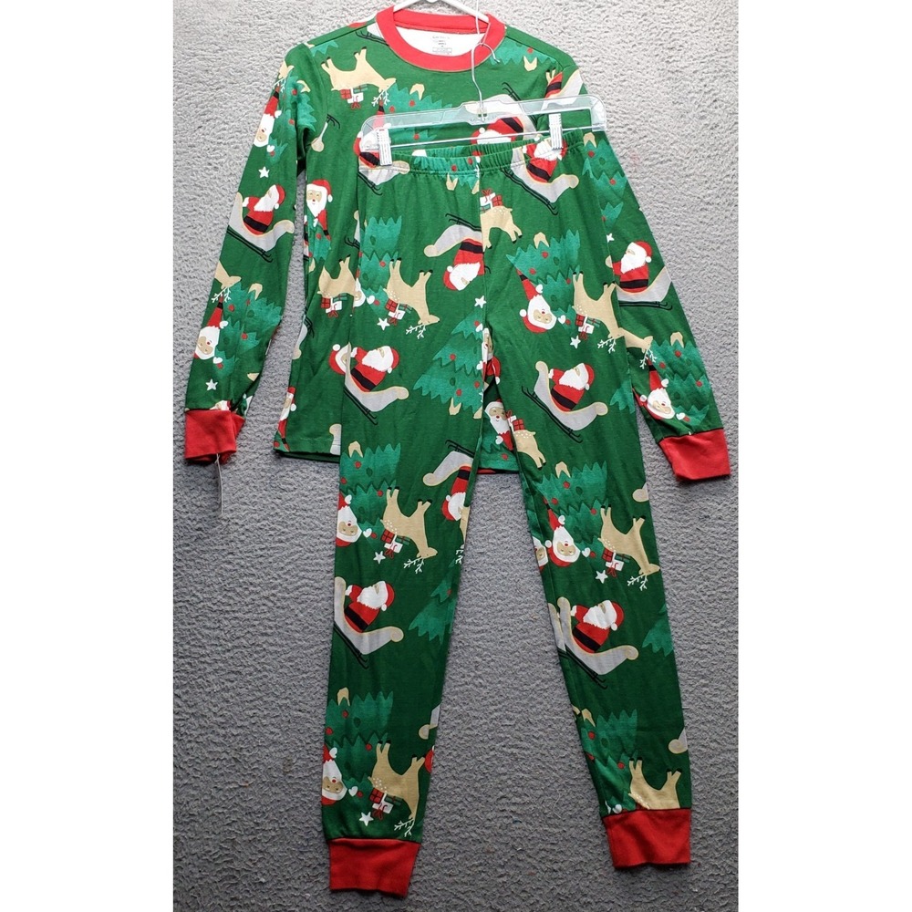 Carter's 2pc Pajama Set Unisex Adult S Multi Reindeer Christmas Holiday Print
